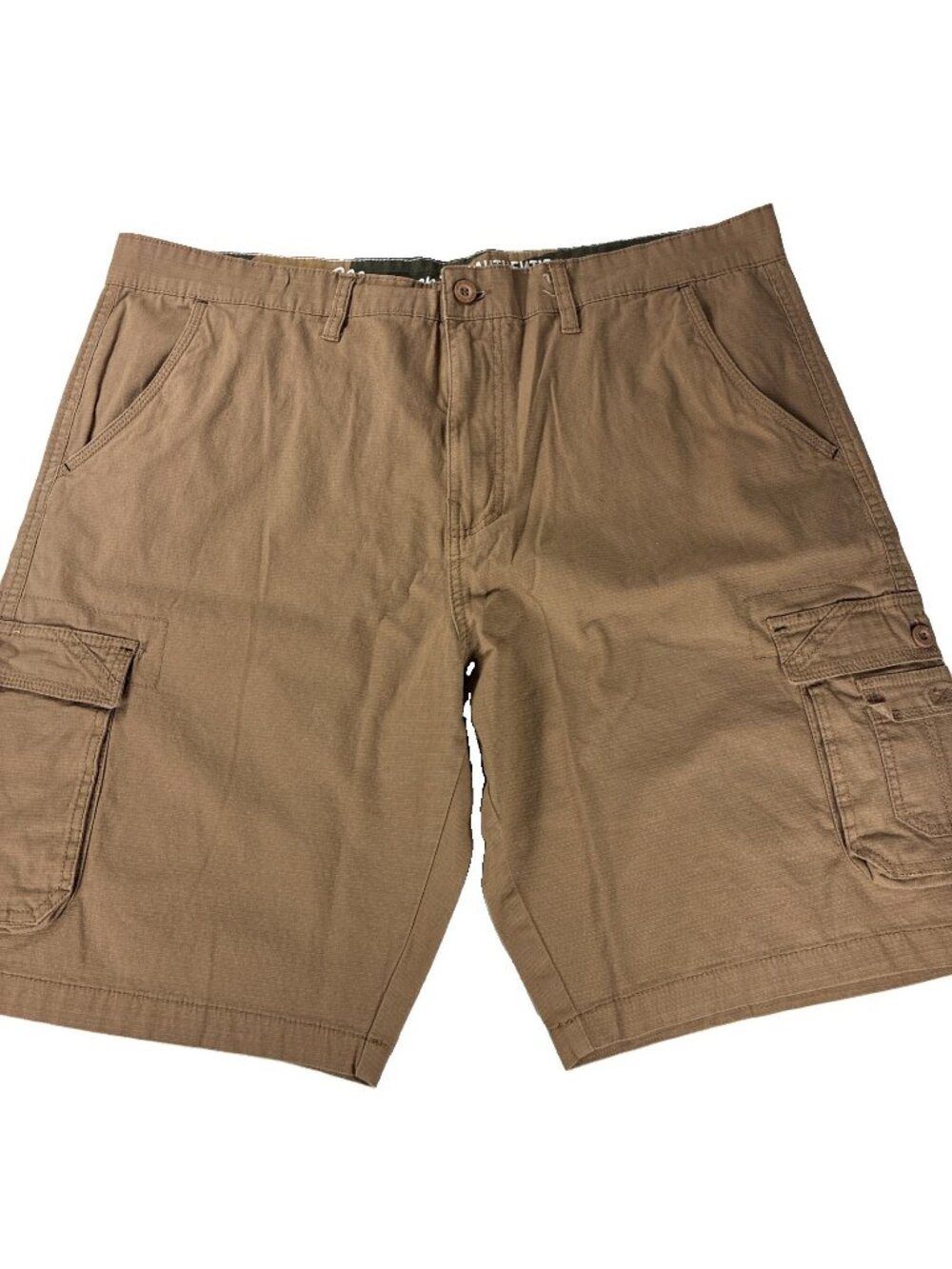 CARGO SHORTS MEN 38 Tan Khaki Monument Authentic Clothing Skate Casual Pockets